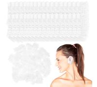 Garneck 200pcs Disposable Ear Covers Ear Protectors Elastic Pe Plastic Soft to The Touch Not Easy to Tear for Hair Coloring Bathing Use