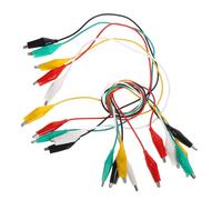 Garneck 20pcs Alligator Clips Test Leads Nickel Plated Clamps for Electrical Testing Alligator Clips for Circuit Connections and Experiments