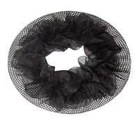 Garneck 20pcs Black Elastic Mesh Bun Hair Nets for Women Lightweight and Stretchable Hair Covers Suitable for Putting Your the Night