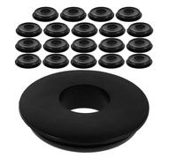 Garneck 20Pcs Black Glad Hand Seals Rubber Gaskets 16Mm Inner Diameter Automotive Rubber Grommets Sealing Washer for Semi Truck Air Brake Connections