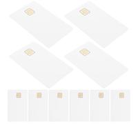 Garneck 20pcs Blank Chip Ic Cards Memory Contact Smartcards for Access Control System Pvc Copper Construction High Data Transfer Security
