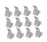 Garneck 20pcs Cabinet Shelf Support Clips Iron Adjustable Height Partition Buckle Heavy Duty Installation Bracket Filing Cabinet Hanger Kitchen Panel Clip Bookcase Shelf Supports Silver