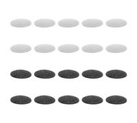 Garneck 20Pcs Electric Foot File Callus Remover Replacement Pedicure Roller Heads with White and Black Sanding Pads Foot Care Accessories for Dry Hard Skin Removal