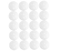 Garneck 20pcs Empty Shell of The Gluing Machine Vending Machine Party Balls Fillable Balls Empty Round Refills White Plastic