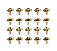 Garneck 20pcs Golden Metal Snare Drum Lug Claw Hook Mount Screws for Drummers, Easy to Fasten Replacement Hardware Suitable for Drum Renovations and Kit Accessories
