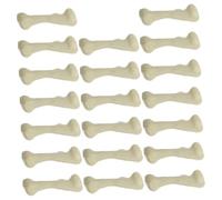 Garneck 20pcs Mini White Plastic Skeleton Bones for Crafts and Prank Fun Small Miniature Fake Bones Decoration for Halloween Party Supplies and Spooky Outdoor Decor