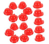 Garneck 20pcs Miniature Construction Hats Adorable Doll Helmets for Parties Hard Hat Decor Premium for Pets Events Stylish Fun Accessory