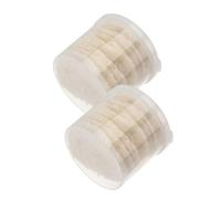 Garneck 20pcs Natural Loofah Facial Cleaner Pads for Daily Cleansing and Makeup Removal, Rounded White Face Skin Pads that Remove Excess Oil and Maintain Facial Skin Health