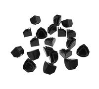 Garneck 20Pcs Plastic Wire Cube Connectors for Closet Shelving Assembly Buckles Black and White Modular Fasteners for Wardrobe Shoe Cabinet and Storage Organization