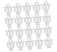 Garneck 20pcs Psi Symbol Pendant Charms for Jewelry Making Alloy Psychology Letter Pendants with Smooth Polished Finish Creative DIY Supplies for Bracelets Necklaces Earrings