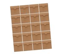 Garneck 20pcs Thick Kraft Paper Envelopes Square Sleeves for Key Storage Photo Cards Multi-Purpose Kraft Paper Bags for Organizing and Wrapping