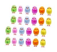 Garneck 24pcs Easter Mini Chicks Plush Soft Fuzzy Little Chicken Decorations for Easter Party Favors Cute Stuffed for Home Decor and Gifts
