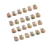 Garneck 24pcs House Shaped Advent Calendar Boxes White Cardstock Countdown Calendar Packaging Case for Christmas Treats Holiday Party Favors Small Gift Storage Easy Assembly and Space