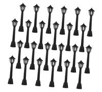 Garneck 24pcs Miniature Street Lights Model Lamp Post for Railway Train Post Lamps Micro Landscape Decor DIY Crafts Dollhouse Garden Simulation with Authentic Urban Lighting and Artisan