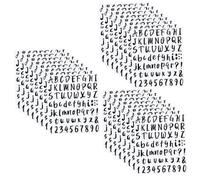 Garneck 24pcs Self Adhesive Alphabet Number Stickers Mailbox Number Stickers for DIY Decor Easy to Apply Smooth Surface