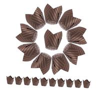 Garneck 250pcs Greaseproof Tulip Cupcake Liners Baking Paper Cups Muffin Cases for Weddings Parties Showers and Birthday Celebrations