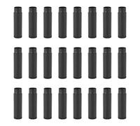 Garneck 25pcs 5g Empty Plastic Lip Balm Tubes with Push Wheel Mechanism Round Black Refillable Containers for Dispensing Lip Balm or Gloss for Travel and DIY Care