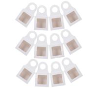 Garneck 25pcs Kraft Boxes with Window for Wine Bottles, Vintage Decorative Storage Case in White Paper Material, Foldable Hanging Design for Many Occasions and Outdoor Travel