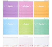 Garneck 25pcs Recipe Card Sheets Practical Kitchen Food Note Cards Paper Material Rounded Corners Comfortable Arc for Home Cooking Methods Random Color