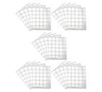 Garneck 25sheets Eyelash Extension Adhesive Pallet Stickers for Lash Glue Holder round Aluminum Foil Lash Glue Pads for Makeup Artists and Salon Use