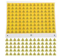 Garneck 290pcs Nuclear Warning Stickers Do Not Touch Caution Labels Pvc Wear-resistant Safety Signs for Laboratories and Equipment Hazardous Area