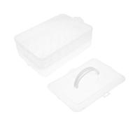 Garneck 2layer Deviled Egg Holder Egg Tray Lid for Easter Party Serving and Kitchen Organization