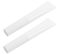 Garneck 2pcs 15g Flocked Head Travel Cream Bottles Leak Proof Plastic Refillable Liquid Travel Containers Toiletries and Mini Makeup Portable Lotion Small Jars for On-The-Go Use