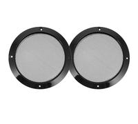 Garneck 2Pcs 6.5-Inch Loudspeaker Grilles Black Loudspeaker Iron Net Covers Speaker Protection Mesh for Audio Systems