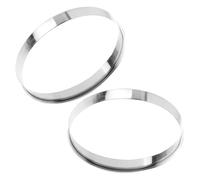 Garneck 2Pcs 9-Inch Stainless Steel Round Pizza Baking Rings for Oven, Multi-Function Washable Pastry and Cookie Rings, Professional Chef Tools for Pizza and Dessert Cooking