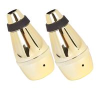 Garneck 2pcs ABS Trumpet Mute for Practice Straight Design Lightweight Silent Mute Accessories for Trumpet Players