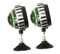 Garneck 2pcs Adjustable Car Compass with Suction Cup Dash Mount Durable Ball for Vehicle Truck Boat Stable Direction Guide for Outdoor Use