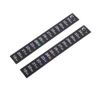 Garneck 2pcs Aquarium Thermometer Sticker Strip with Color Changing LCD Display Temperature Monitor for Fish Tanks and Vivariums Easy to Read Digital Temperature Indicator for Water