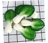 Garneck 2pcs Artificial Chinese Cabbage Decor Realistic Green Vegetable Models for Home Supermarket Kindergarten Hotel Display and Art Training Props