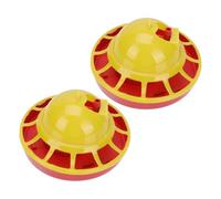 Garneck 2Pcs Automatic Chick Feeder and Waterer Plastic Poultry Feeders for Chickens Pigeons Quail Detachable Easy to Clean Drinkers Suitable for Garden Farm Greenhouse Pet Shop Use