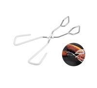 Garneck 2pcs Barbecue Clip Food Clamp Scald Grill Holder with Ergonomic Handle Non Slip Kitchen Tongs for Bread Steak BBQ Cooking Indoor Outdoor Use Black White