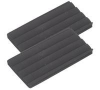 Garneck 2pcs Bass Drum Hoop Guard Anti-slip Rubber Drum Pad Wear Resistant Concise and Simple Design Elegant and Beautiful for Professional Players and Students