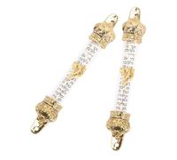 Garneck 2pcs Biblical Doorpost Crown Metal Mezuzah Jewish Religious Door Mezuza Home Door Mezuzah Religious Jewish
