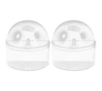 Garneck 2pcs Bird Feeding Box Bird Feeder Sturdy Feeder Bowl Longtime Use Wear-resistant Acrylic Design Can Be Put in The Parrot Cage for Friends Who Raise