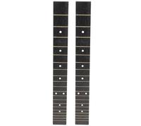 Garneck 2pcs Black Abs Guitar Fingerboard Replacement with Good Stability, Sturdy Fret Board for DIY Guitar Repair and Ukulele Accessories