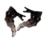 Garneck 2pcs Black Devil Horn Hair Clips Halloween Party Cosplay Accessories for Retro Style Half-evil Ears Hairpins