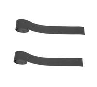 Garneck 2pcs Black Pu Drum Stick Sweat-absorbent Tapes with Creative Design, Easy to Install and Replace, Non-slip Drum Accessory for Drummers and Percussionists