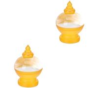 Garneck 2pcs Buddhist Pagoda Acrylic Statue for Home Garden Decor Buddha Ornaments Stupa Craft