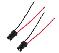 Garneck 2pcs Car Bulb Socket Extension T10 Lamp Holder Connector Auto Light Bulb Socket Adaptors for License Plate Side Marker Instrument Panel Lighting