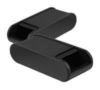 Garneck 2pcs Car Roll up Organizer Storage Box Coin Holder and Sunglasses Compartment, Extendable Dashboard Car Storage Bin for Vehicle Accessories and Trunk Organization