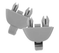 Garneck 2pcs Car Sun Visor Retainer Clips Sun Visor Holder Hooks Easy Install Replacement for Fixing Accessories Compatible with Passat Gray