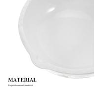 Garneck 2pcs Ceramic Evaporating Dishes with Spout Lab Analysis Plate for Scientific Research and Educational Chemistry Experiments Refined Porcelain with Stable Chemical Properties