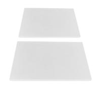 Garneck 2pcs Ceramic Fiber Insulation Boards 10mm Thick Heat Resistant Fire Retardant Pads for Furnace Stove Kiln Boiler Hearth High Temperature Thermal Insulation Sheets