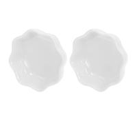Garneck 2Pcs Ceramic Hamster Feeders Wear Resistant Household Feeding Bowls for Chinchillas and Pets Compact Design for Daily Food and Water Needs