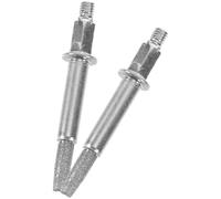 Garneck 2pcs Chainsaw Sharpening Stones with Corundum Material, Sturdy and Portable Iron Chainsaw Grinding Tool for Wood and Steel, Lightweight and Sturdy Outdoor Accessory