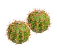 Garneck 2pcs Charming Mini Cactus Car Antenna Decorations Faux Succulent Roof Ornaments for Vehicles Weather Resistant Exterior Car Accessories in Multiple Colors